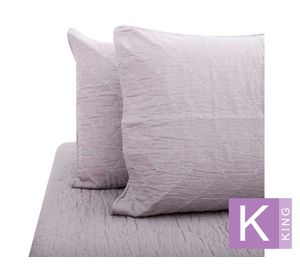 Quilt king fibra natural gris Hebra