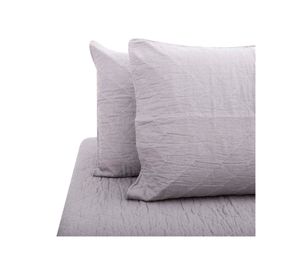 Quilt king fibra natural gris Hebra