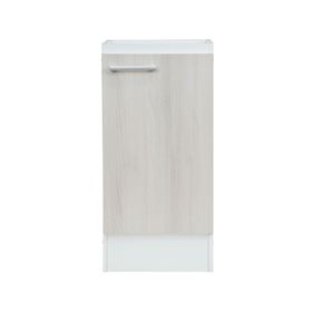 Mueble base 1 puerta banco/ acacia Mobiki
