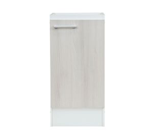 Mueble base 1 puerta banco/ acacia Mobiki