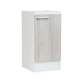 Mueble base 1 puerta banco/ acacia Mobiki