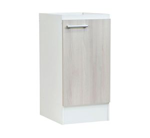 Mueble base 1 puerta banco/ acacia Mobiki