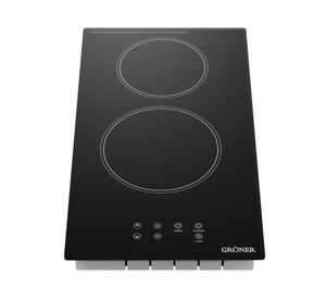 Encimera vitrocerámica Touch Black 2Q Groner