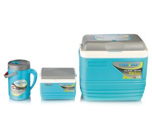 Cooler 32 litros + cooler 4,5 litros + termo 2,5 litros celeste Pinnacle