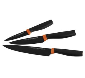 Cuchillo pelador + cuchillo cocina + cuchillo Chef Marmicoc.