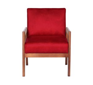 Sitial Frankfurt cuero rojo Latam Home