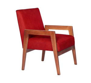 Sitial Frankfurt cuero rojo Latam Home