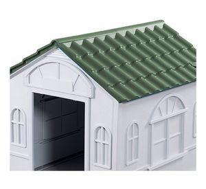 Casa perro 82x84,2x98,2 cm verde Cool Pets.