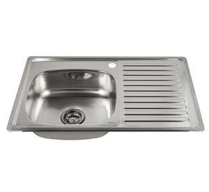 Lavaplatos empotrado derecha 80 cm plateado Briggs