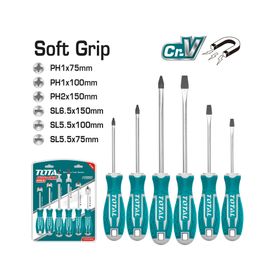 Juego destornilladores 6 piezas THT250606 Total.
