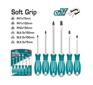 Juego destornilladores 6 piezas THT250606 Total.
