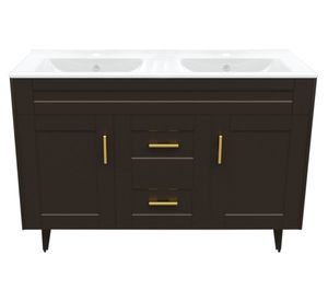 Mueble vanitorio 120 cm BM-Deluxe-D120SKC+P1 café Domsa