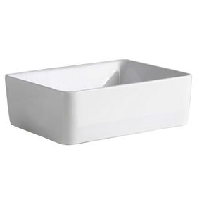 Lavamano sobreponer 41 cm loza blanco