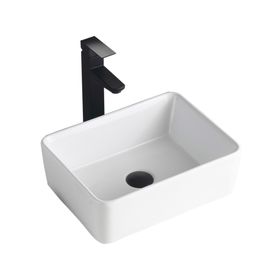 Lavamano sobreponer 41 cm loza blanco