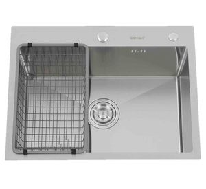 Lavaplato 46 cm sobreponer gris