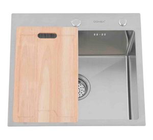 Lavaplato 46 cm sobreponer gris