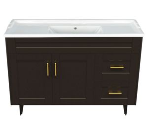 Mueble vanitorio 120 cm BM-Deluxe-120SKC+F-1 café Domsa