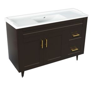 Mueble vanitorio 120 cm BM-Deluxe-120SKC+F-1 café Domsa