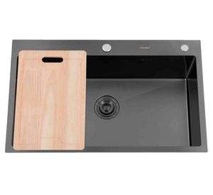 Lavaplato 21x50x80 cm MDS8050A negro Domsa