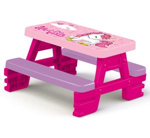 Mesa de picnic Unicornios rosado/lila Dolu.