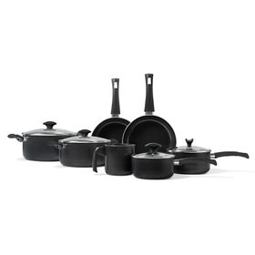 Batería de cocina 11 piezas masala negro