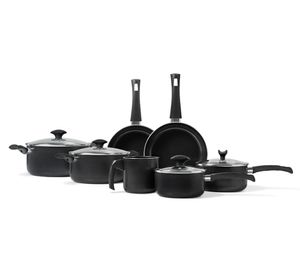 Batería de cocina 11 piezas masala negro