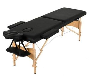 Camilla para masaje 2 cuerpos IGCM2 negro 90x70x183 cm + bolso