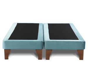 Base cama europea 2 plazas base dividida Zen turquesa