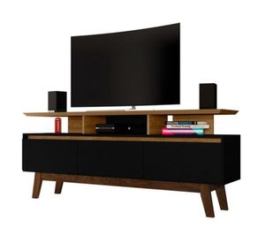 Rack TV 60'' Rubí negro/canela