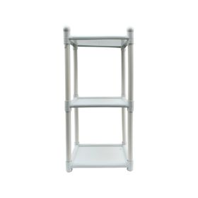 Mesa plástico multiusos 3 niveles blanco