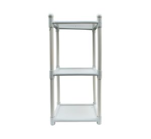 Mesa plástico multiusos 3 niveles blanco