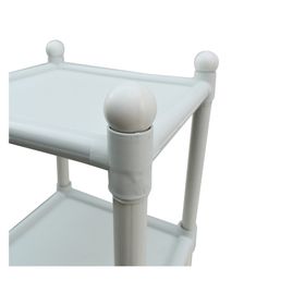 Mesa plástico multiusos 3 niveles blanco