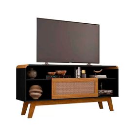 Rack TV 55'' Lazuli negro/ratán