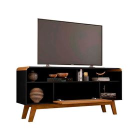 Rack TV 55'' Lazuli negro/ratán