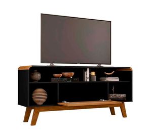 Rack TV 55'' Lazuli negro/ratán