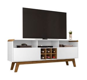 Rack TV 65'' Larimar blanco/canela