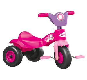 Triciclo pedales plástico unicornio rosado