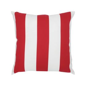 Cojín decorativo 43x43 cm Franjas rojo
