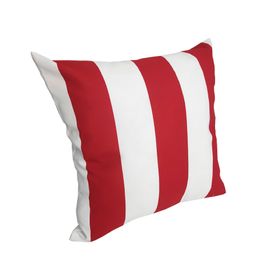 Cojín decorativo 43x43 cm Franjas rojo