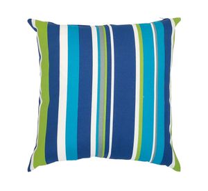 Cojín decorativo 43x43 cm Líneas azul