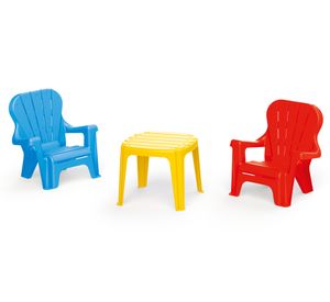 Set mesa + 2 sillas plástico