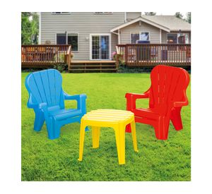 Set mesa + 2 sillas plástico