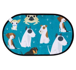 Limpiapiés reversible 35x60 cm Pets Design azul