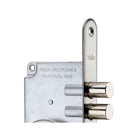 Cerrojo embutido doble Multipunto plata Yale