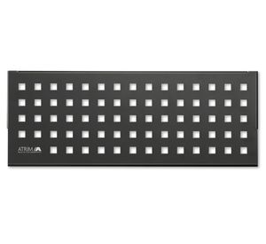 Repisa rectangular 30x11.5 cm negro mate Cuadrado