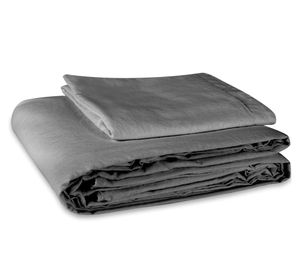 Funda de plumón 2 plazas Lino gris