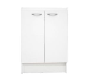 Mueble base lavaplatos 2 puertas Forlady blanco Mobikit