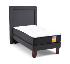 Cama europea funcional 1.5 plazas x 190 cm + respaldo