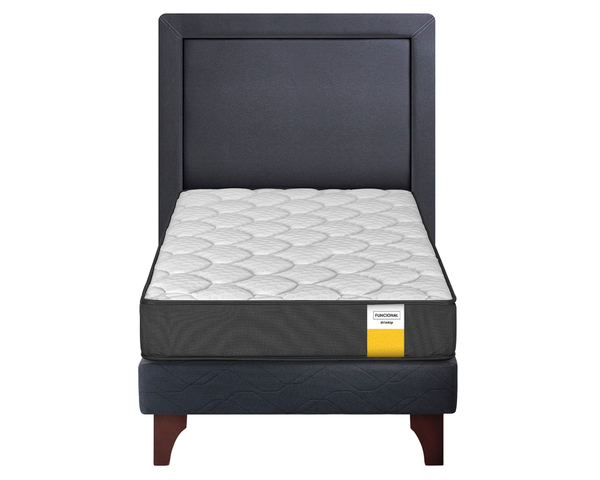 Drimkip Cama europea Funcional 1.5 plazas + respaldo
