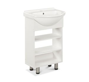 Mueble vanitorio Cannes 84x50x41 cm 2 repisas blanco